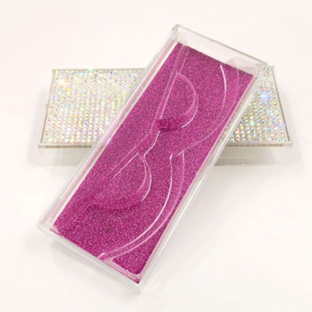 Empty Diamon Eyelash Case Glitter Paper Plastic Eyelash Packaging Box False Eyelash Storage Box With Clear Tray For Eyelash Care: 9