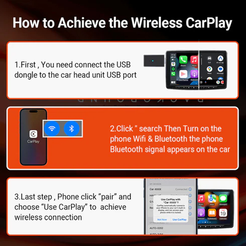 Getpairr A1 Bedraad naar Draadloos CarPlay en Android Auto Mini Adapter 2in1 Dongle voor 99% van Originele Bedrade Carplay/Auto Cars