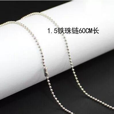 80Pcs Waterdrop Glas Wens Fles Kurk Lege Sample Potjes Diy Hangers Opslag Flacon Bruiloft Home Decoratie Benodigdheden: 1pc silver chain