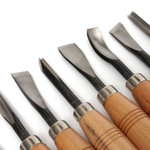 Fixmee tamaño grande 8 Uds Woodpecker herramientas de tallado de madera seco Chip detalle cuchillo cincel