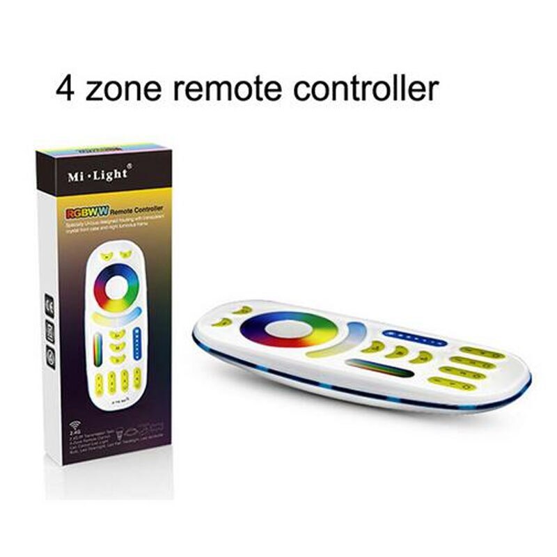 AC 85-240V Mi Light RGB CCT dimmable 2.4G LED Downlight Round Panel Ceiling Lamp Aluminum 6W 12W 15W RGBW led recessed downlight: 4 zone remote