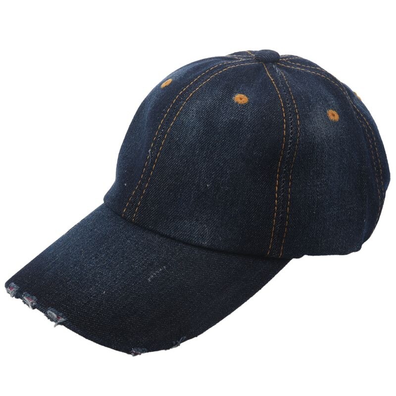 Menn kvinner sport hatt uformell denim baseball ball lokk sol unisex vanlige hattemaker
