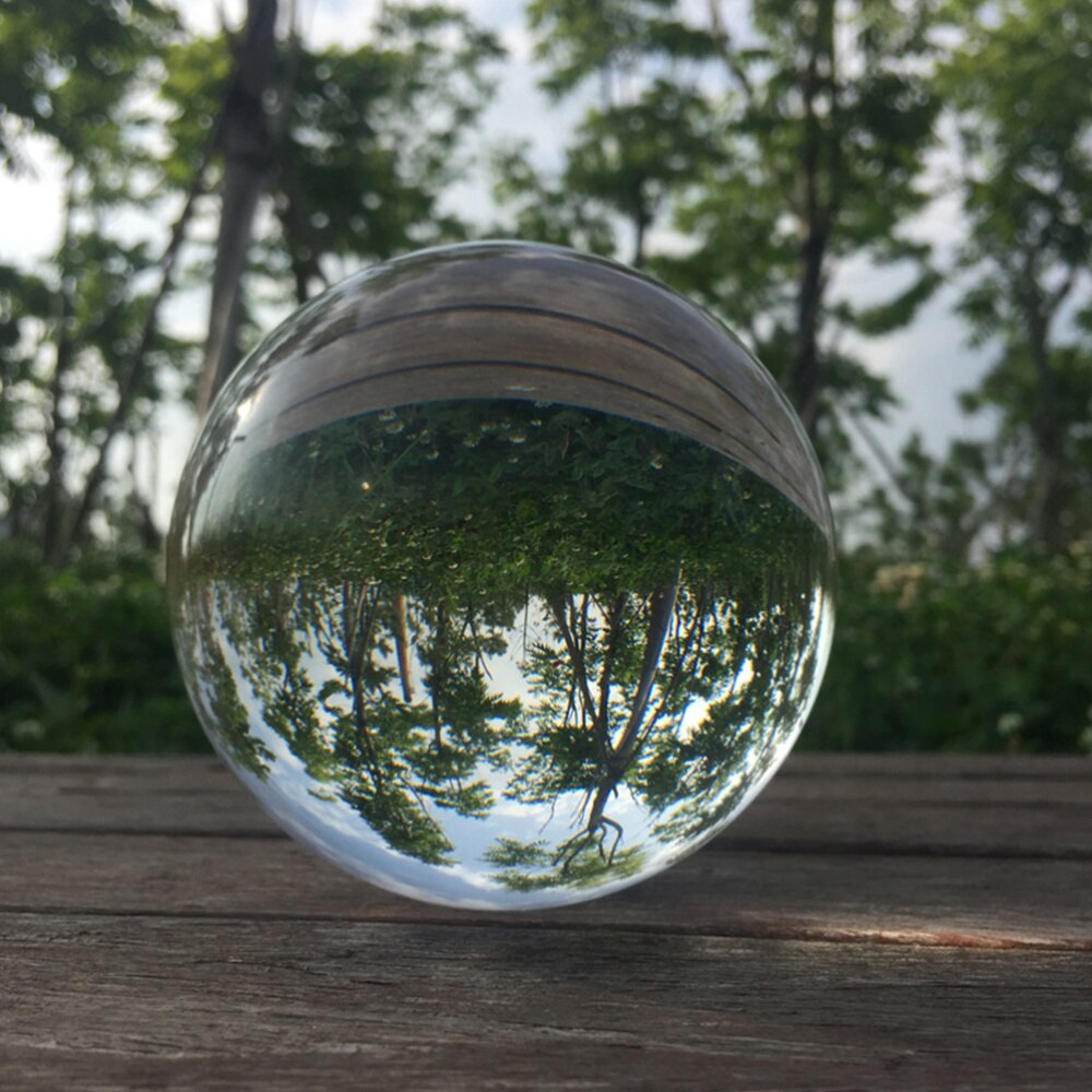70MM Crystal Ball Photography Prop Meditation Ball Contact Juggling Glass Sphere Display