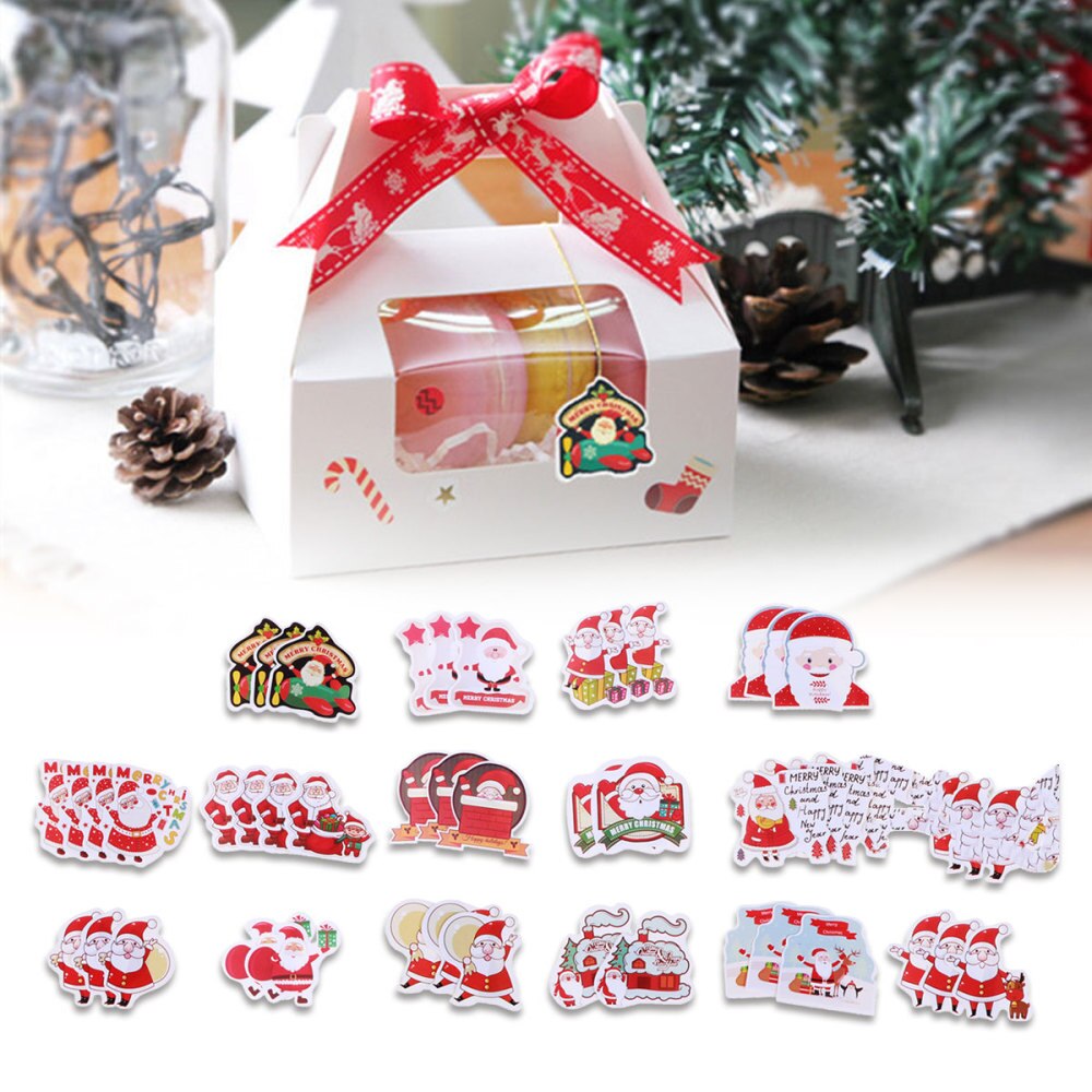 48Stck Santa Claus Aufkleber Selbst-Klebstoff DIY Karikatur Aufkleber Backen Verpackung Etikett Verpackung Aufkleber Dekoration Abdichtung Paster für: Ursprünglich Titel