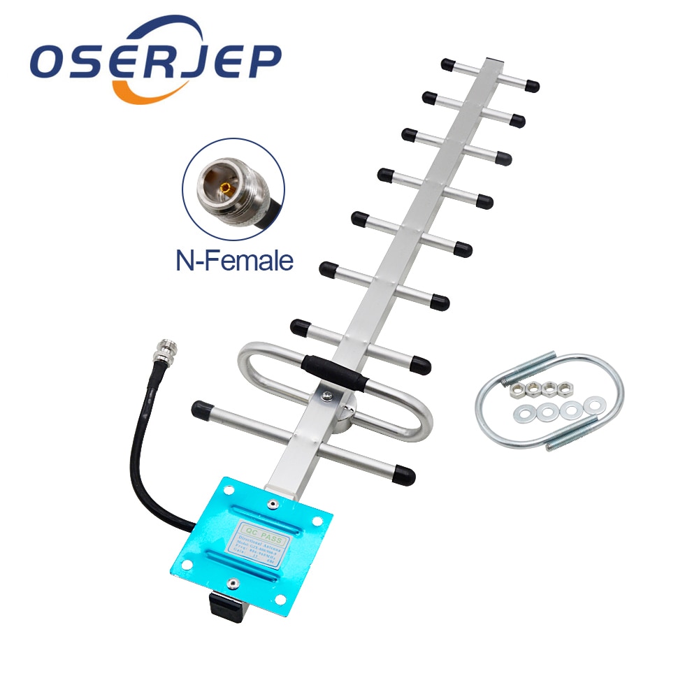 Yagi antenna GSM esterna 9 unità di 13DBi 824-960mhz 900 mhz GSM CDMA antenna Esterna con N femmina connettore per ripetitore di segnale