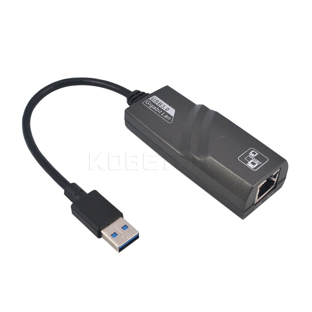 Adaptador de placa de rede externa usb3.0 para rj45, adaptador usb 3.0 10/100/1000mbps gigabit ethernet para windows vista xp 7 8 para mac os