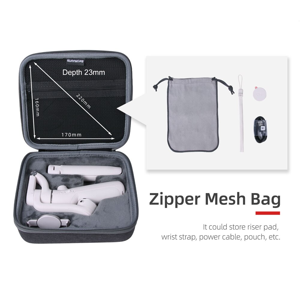 Tragbare aufbewahrungstasche für dji  om 5 handstabilisatoren, gimbals, outdoor-tragetasche, zubehör