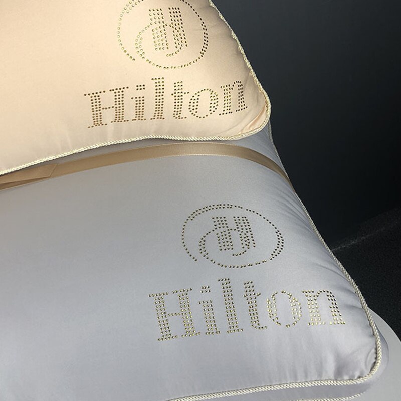 48x74cm maison Textile velours oreiller noyau luxe fleur chaude oreiller pour hôtel literie plume coussin noyau