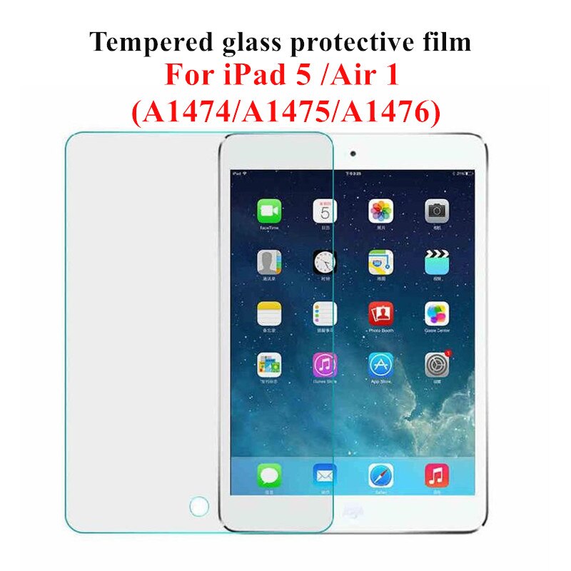 Tempered Glass for ipad air 1 2 ipad mini 2 3 4 5 6 HD Screen Protector 9H Protective Glass For iPad 9.7 10.5 11 inches: for iPad 5 air 1