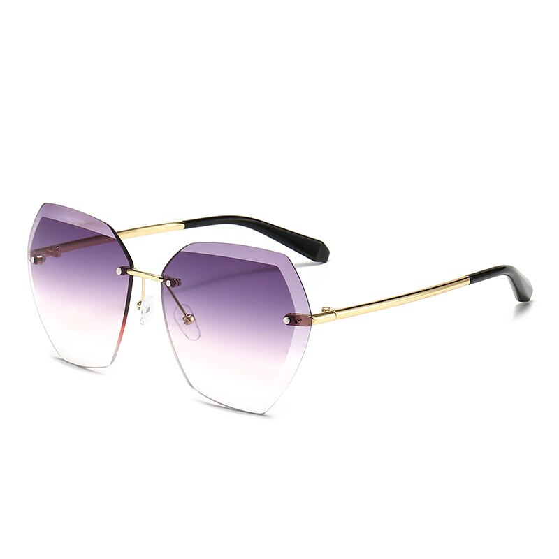 Driver's Sunglasses Sunglasses Gradient Lenses Sun Glasses Lady Vintage Alloy Legs Classic Shades: B