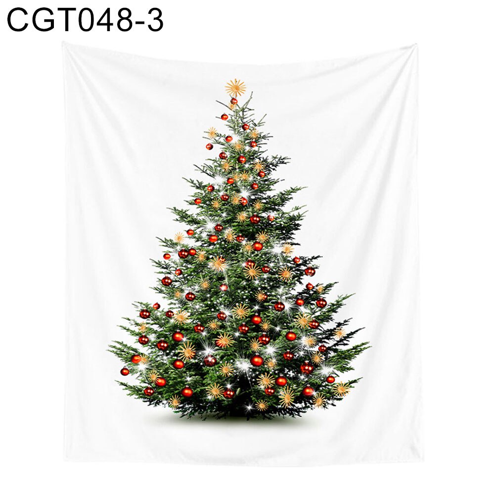 Kerst wandtapijt kerstboom print wandtapijt tapijt tafelkleed slaapkamerdecoratie achtergronddoek tapisserie: 3