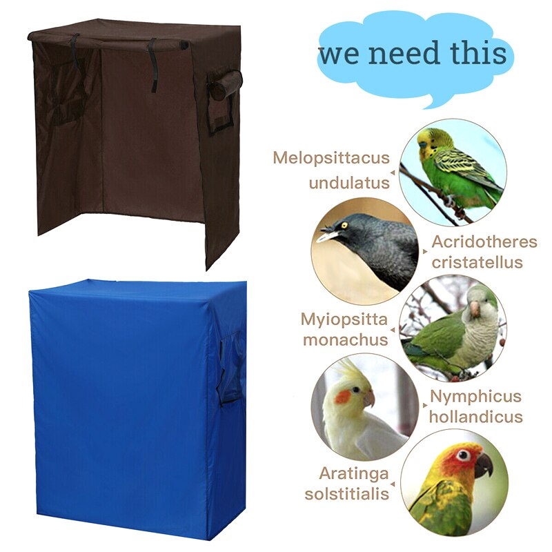 Funda protectora para jaula de pájaros y loros, bolsa protectora para atrapasemillas, resistente al agua, ligera, protección TP899