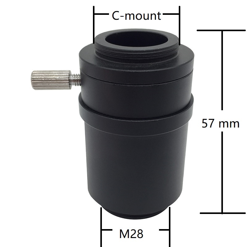 Adaptateur de monture C réduire l'objectif pour Microscope stéréo trinoculaire 1/3 CTV CCD USB caméra industrielle SZMCTV1/3 connecteur 0.3X 0.5X: 1X