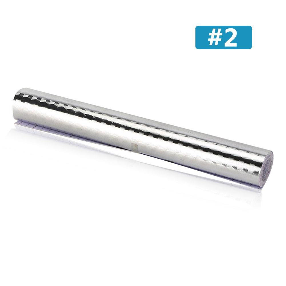 Water Proof Kitchen Sticker Aluminum Foil Wall Sticker Anti-Fouling Self-Adhesive: 0.4X1m Cubic check