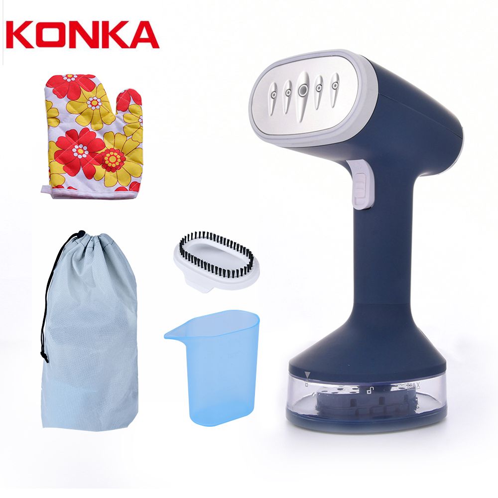 KONKA Handheld Mini Steamer Iron Fast-Heat 1200W Powerful Garment Steamer Portable 140ML Steam Ironing Machine for Home Travel