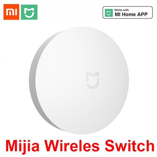 Xiaomi Aqara Sensor de temperatura Hu mi dity presión de aire ambiente mi jia casa inteligente ZigBee Control inalámbrico trabajo puerta de enlace mi hogar: 1x wireless switch