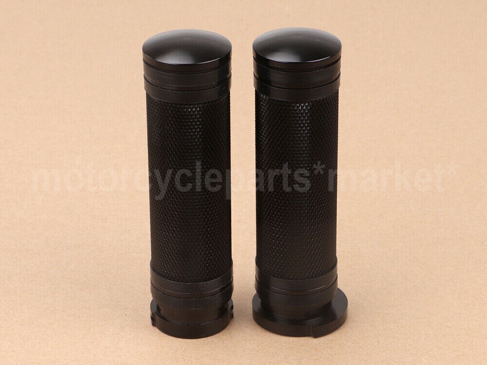 Motorrad Schwarz 1 "25mm Hand Griffe Aluminium Für Harley Sportster 883 1200 XL VRSC touren Dyna Softail Kunden 96-hoch Griff Bar