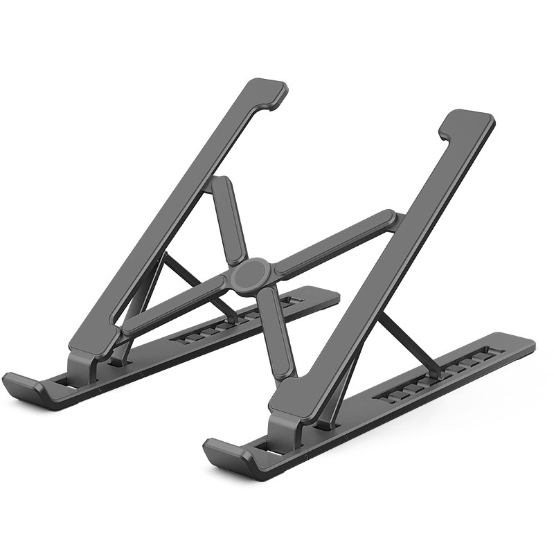 Ergonomisch verstellbarer laptophalter tragbarer faltbarer laptopständer 10.3-17.3 -zoll-notebook-computer macbook air pro aluminiumständer: Schwarz