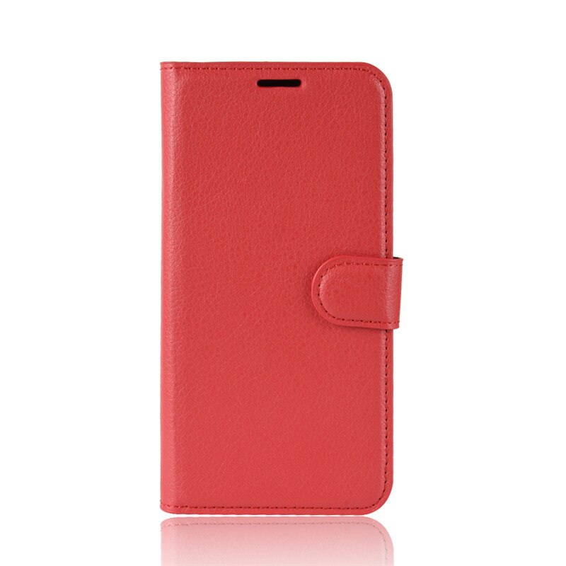 Funda de lujo para LG X Cam K580ds de cuero PU para LG X Cam K580 K 580 K580DS DS XCam carcasa trasera con tapa: red case