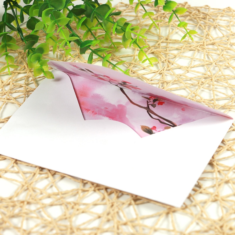 Chinese Retro Classical Hand-painted Collection Paper Envelope Enveloppe Wedding Envelopes For Invitations Decorative Envelope