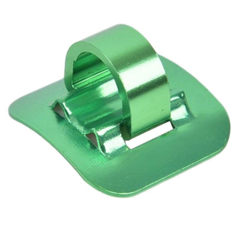 Abrazadera fija de marco de conversión de guía para bicicleta, asiento de tubo de bicicleta, Clip de aluminio, Cable de freno, hebilla en forma de tubo de aceite: green