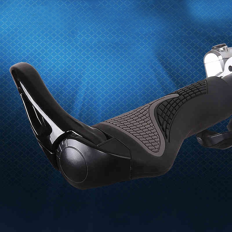 1 pari ergonomiset polkupyörän kahvat maantie maastopyörän kahvat kahvat lukko luistamattomassa kumissa mtb ohjaustanko kahvat tangon päätykahva