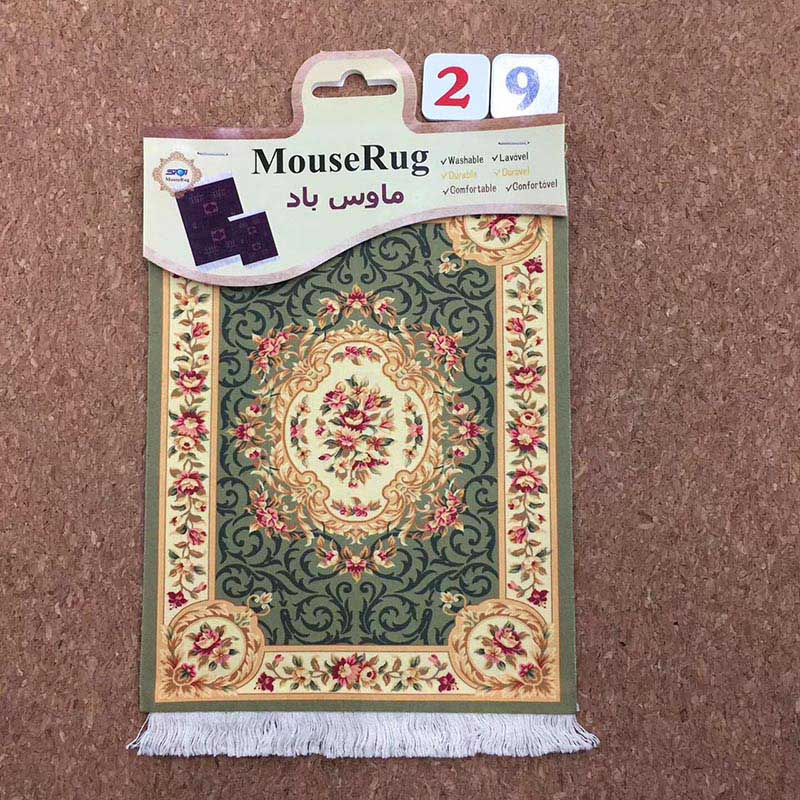 Mrgbest persan mini covor țesut mat mousepad stil retro model covor pad mouse pad cu franjuri home office decor mese artizanat: 29