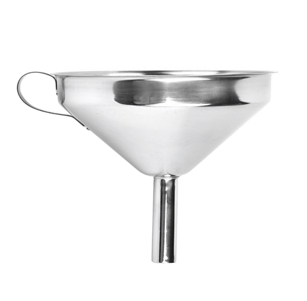 Multifonctionnel en acier inoxydable cuisine entonnoir filtre amovible et facile à nettoyer entonnoir accessoires de cuisine utile: L