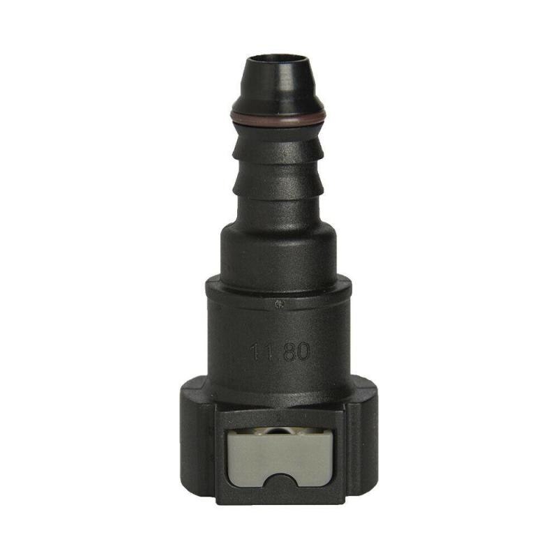 Nylon Fuel Line Rubber Hose Connector Set Car Fuel Line Hose Pipe Quick Release Male Connect Connector Assemblies Hose Coupler: black 11.8straight