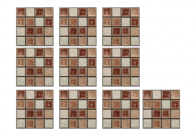 10pc 3d Crystal Tile Stickers Diy Waterproof Self-adhesive Wall Stickers Wall Art Decals For Bar Counter Kitchen Bathroom Decor: G