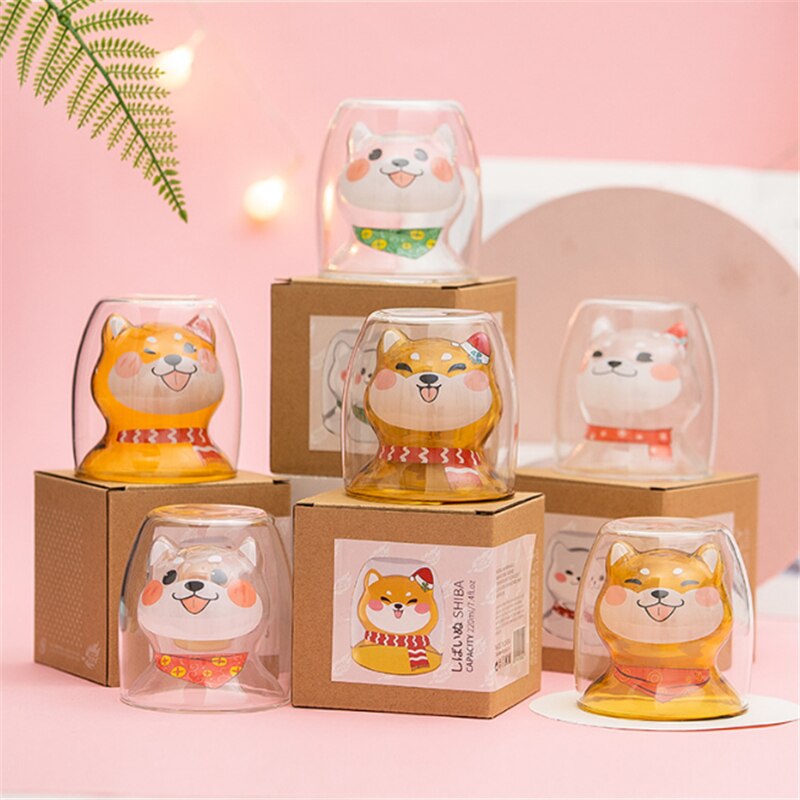 Leuke mokken kerst koffiemok dubbelwandige glazen mokken melk Leuke mokken kerst koffiemok dubbelwandige glazen mokken melk