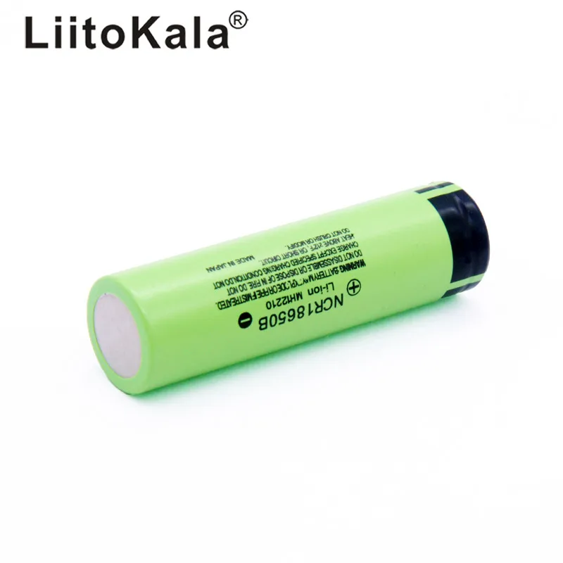 LiitoKala Original NCR18650B 3.7V 18650 Litium Uppladdningsbart Batteri 3400mAh - 1-10 Enheter - För Ficklampor, Elverktyg, Leksaker