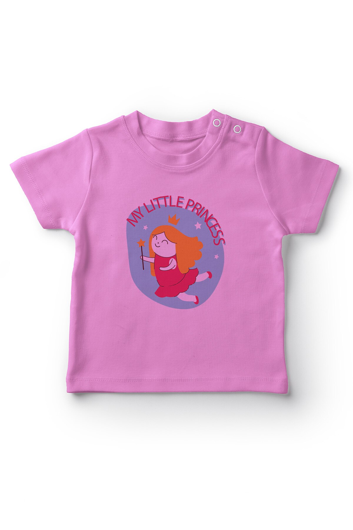 Angemiel bébé mon petit Prensesim tee shirt bébé fille rose