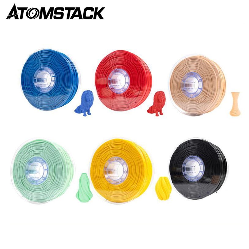 2X ATOMSTACK TPR 3D Printer Filament 2.85mm Diameter Flexible Rubber 1KG Spool (2.2lbs) Consumables 3D Printing Material Supply