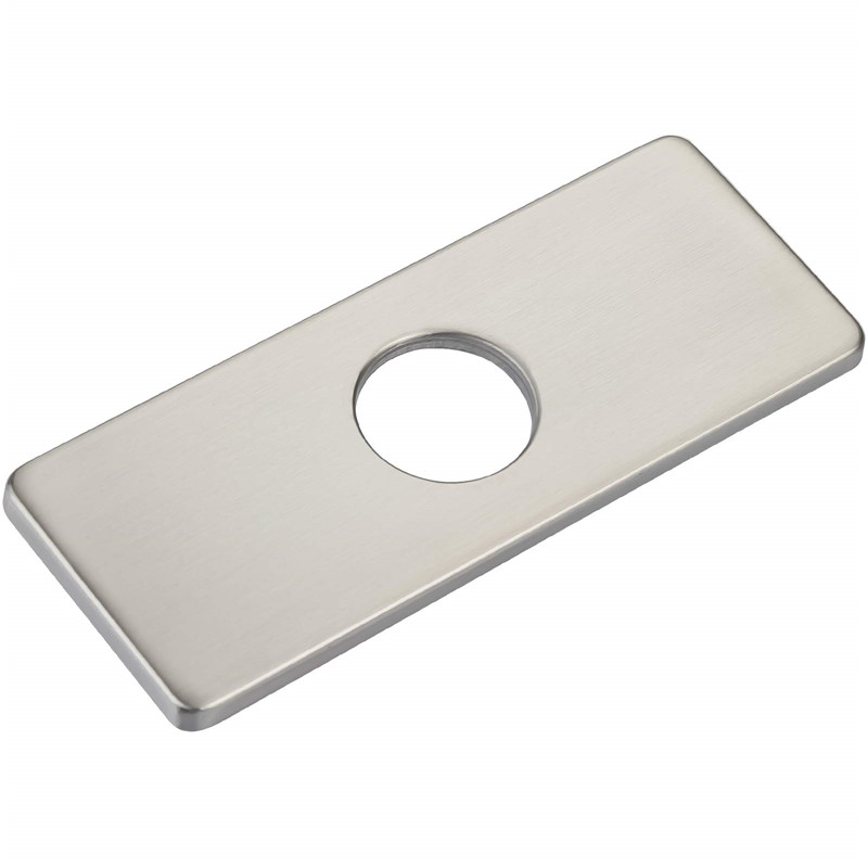 Plaque de pont en acier inoxydable pour évier de cuisine, couvercle de robinet carré ou nar, trou unique: WHITE