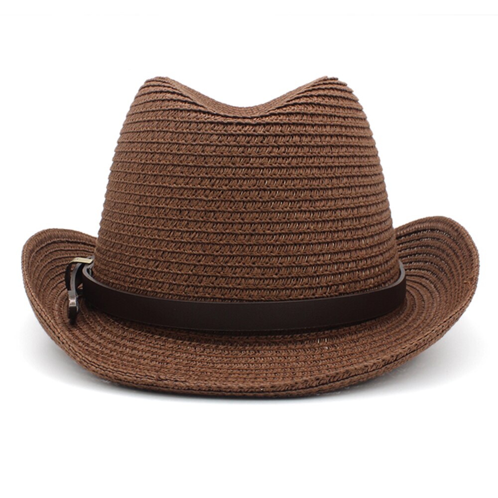 Sombreros clásicos de paja para hombre y mujer, sombrero de paja clásico Retro Para hombre y mujer, sombrero Fedora con banda de lazo, Trilby, Jazz, talla ajustable M-L 7 1/8-7 3/8
