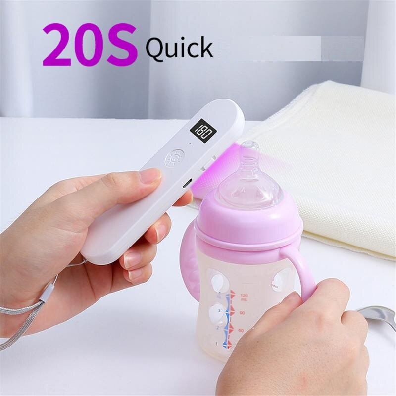 1PC Portable UV Lamp Disinfection Lamp Household UV Sterilizer Light Ultraviolet Disinfection Bactericidal Lamp UVC Germicidal