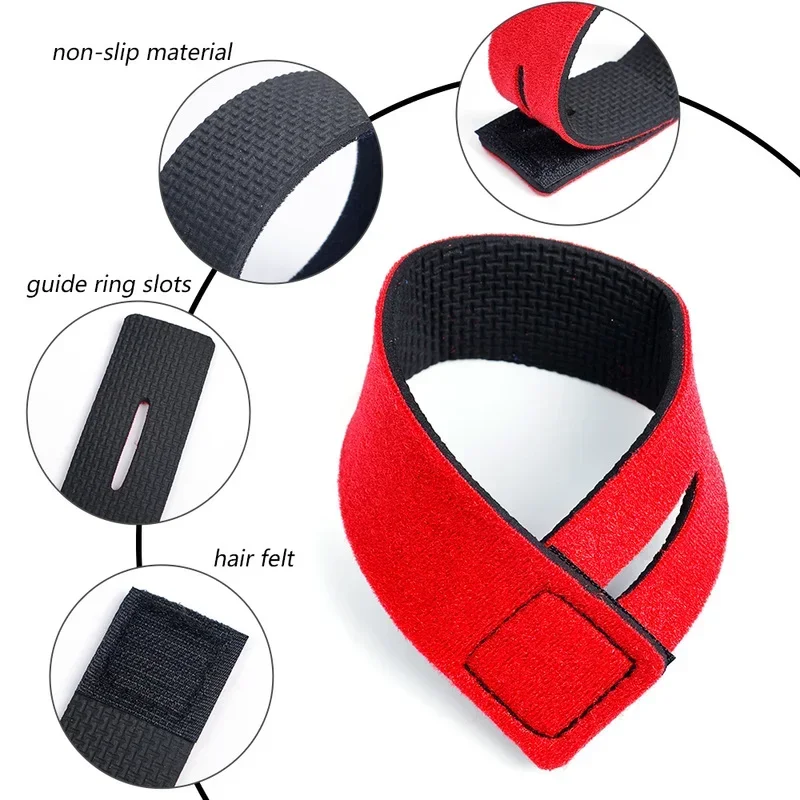 30-3 Uds. Soporte de amarre para caña de pescar, correa para aparejos, envoltura elástica, banda de pesca, soporte para poste, lazos de sujeción, accesorios para herramientas al aire libre