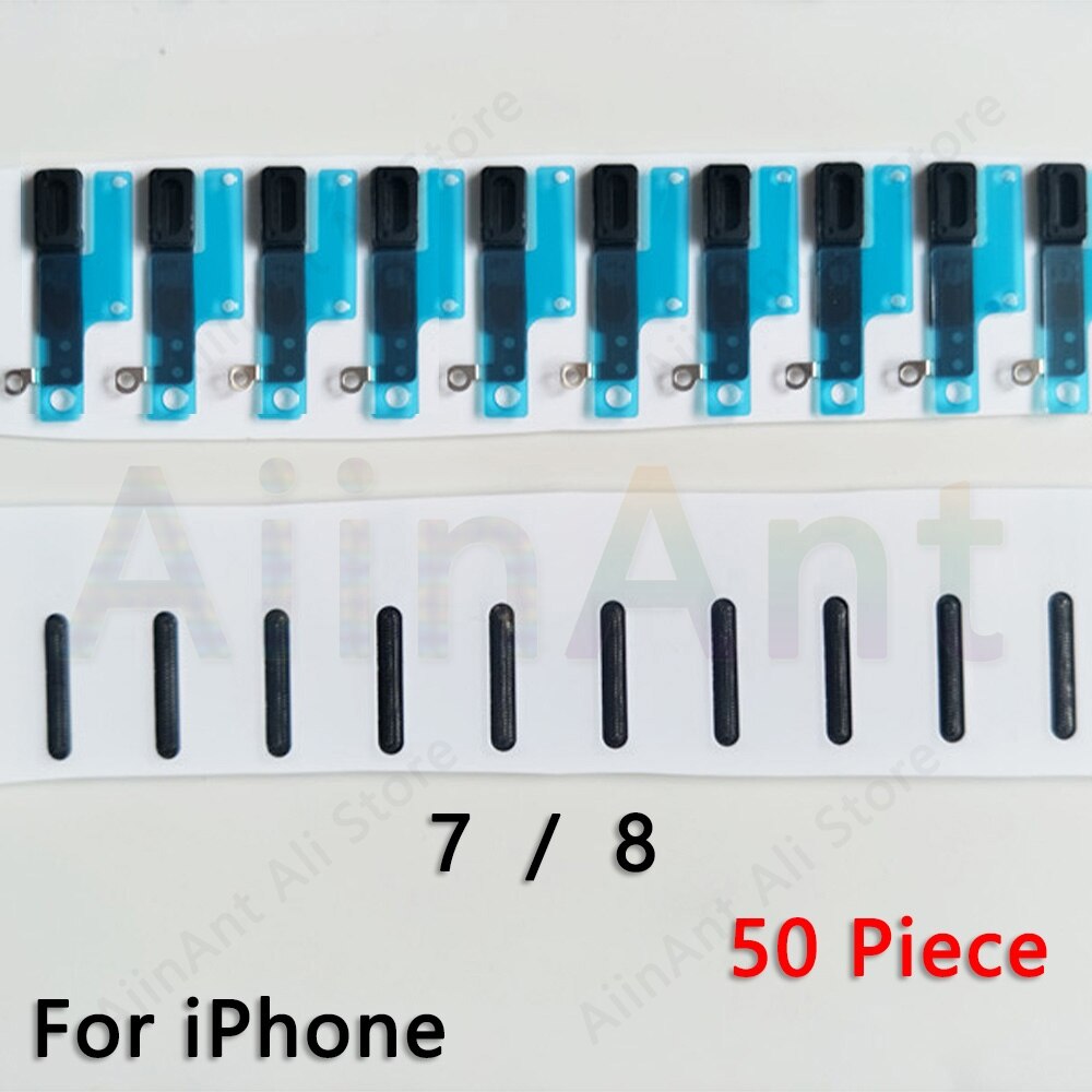 50 stück Für iPhone 6 5 5s 5c X Xs Max 5 6s LCD Bildschirm Anzeige Anti-Staub Gittergewebe Klebstoff Stecker Für iPhone 7 8 Plus Reparatur Teil