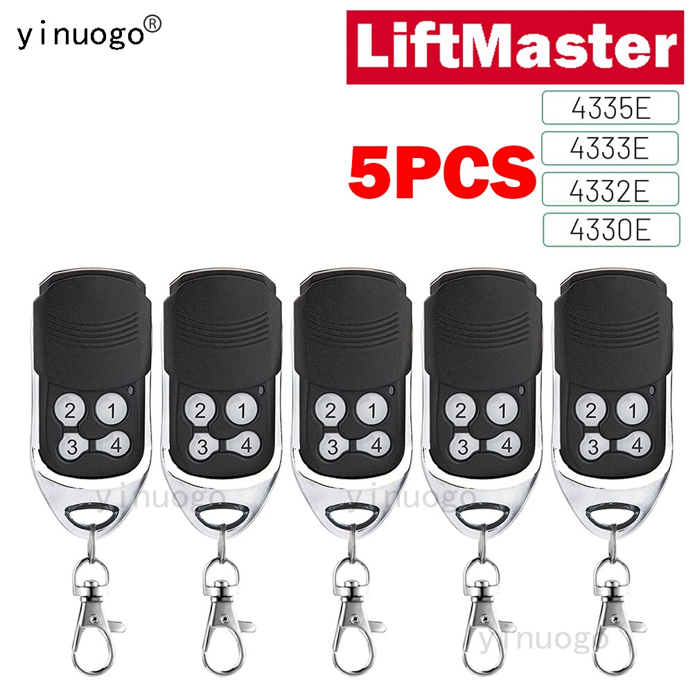 Liftmaster – télécommande d&#39;ouverture de porte de Garage, 5 pièces, 4330E 4335EML 4335E 4332E 4333E Chamberlain Liftmaster, 433mhz