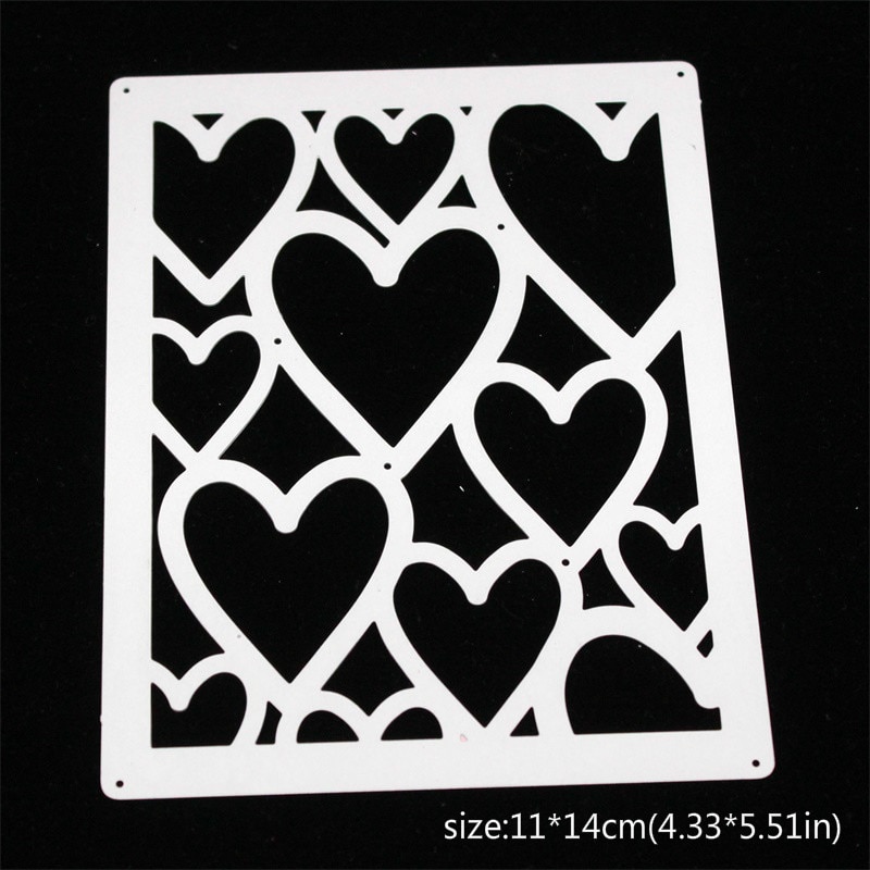 KLJUYP Heart-shaped Frame Metal Cutting Dies Scrapbook Paper Craft Decoration dies scrapbooking
