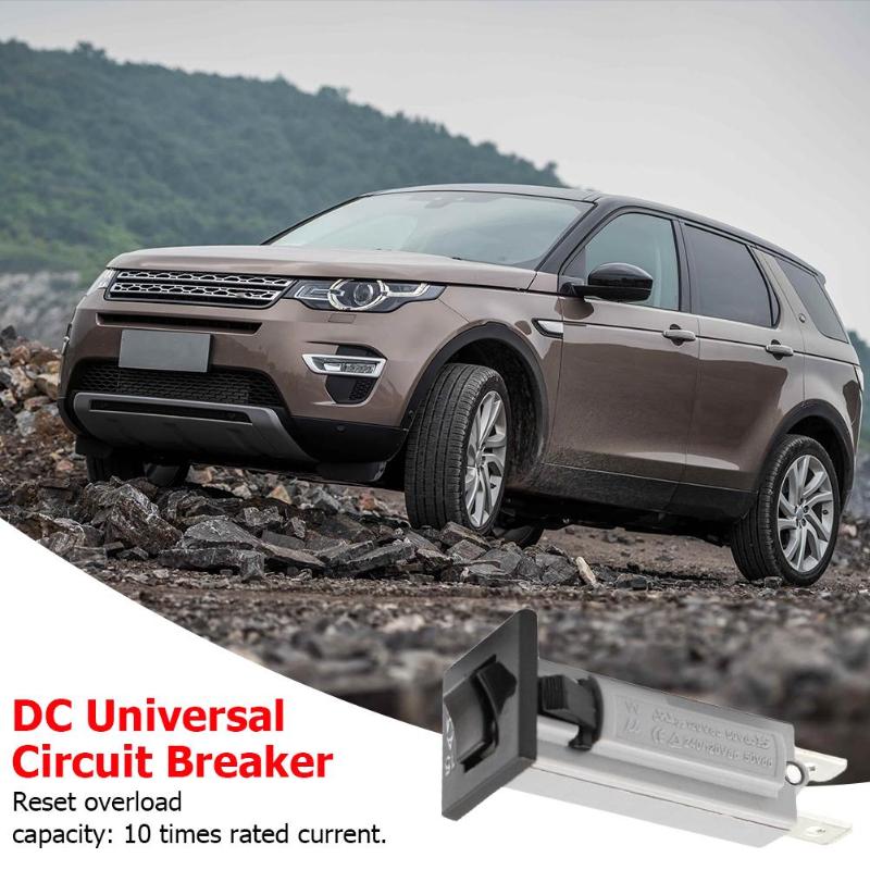 Flush Mount Car Circuit Breaker 15 Amp 120V/240V AC 50V DC Circuit Protector Interrupt Capacity 120Vx1000A 240Vx1000A