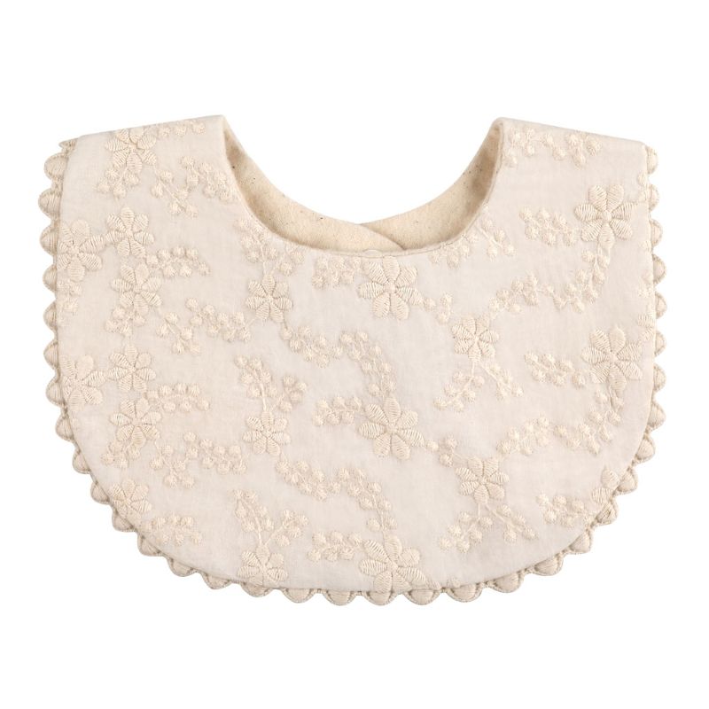 Bébé filles bavoirs -né broderie florale princesse coton Bandana bavoirs alimentation salive serviette: H409