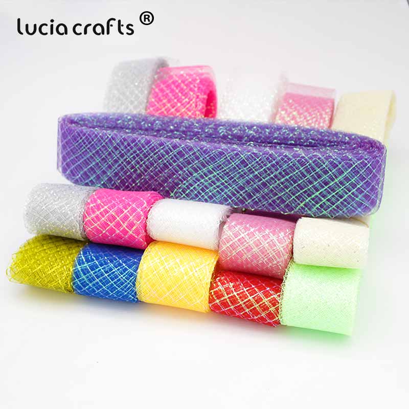 Lucia rzemieślnictwo 10 metrów/partia 40mm wstążka nylonowa dla majsterkowiczów Wykonany ręcznie kwiaciarnia kwiatowy materiał M0501