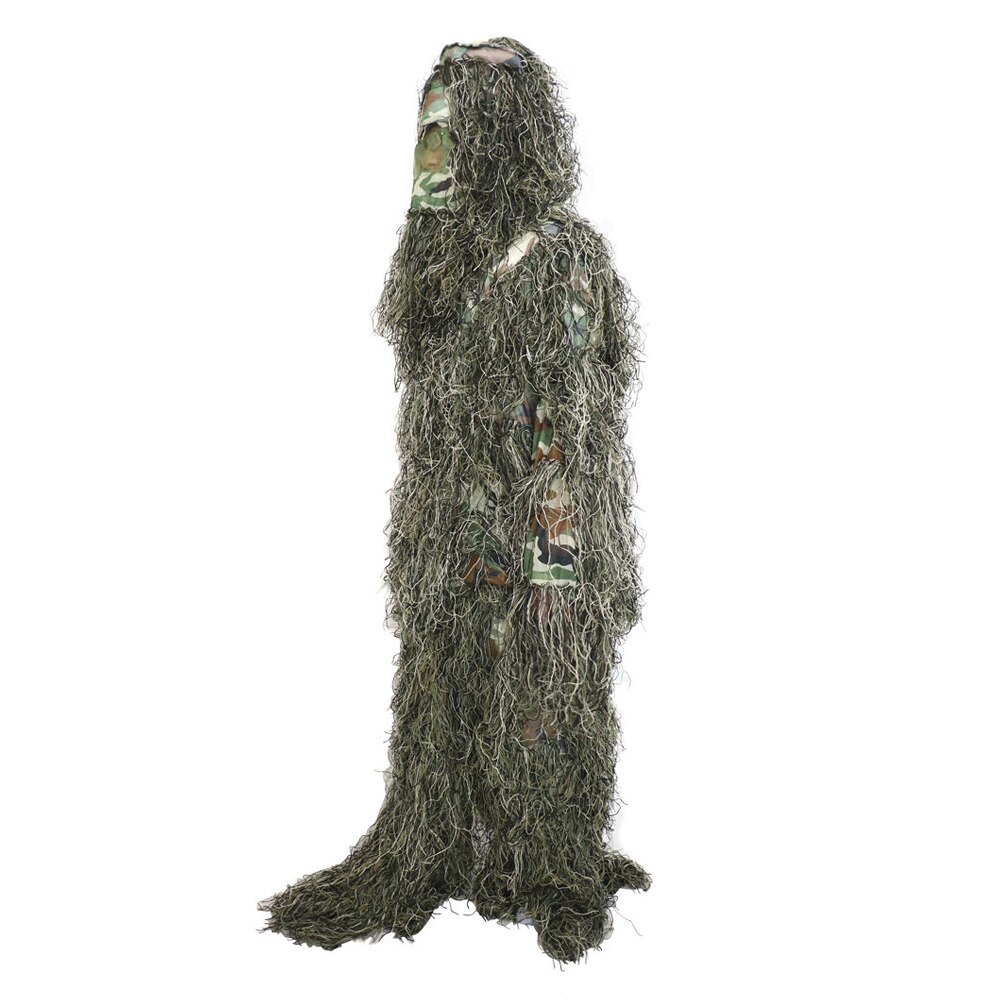 traje Ghillie, 5 piezas, Camuflaje, bosque, caza, 3D