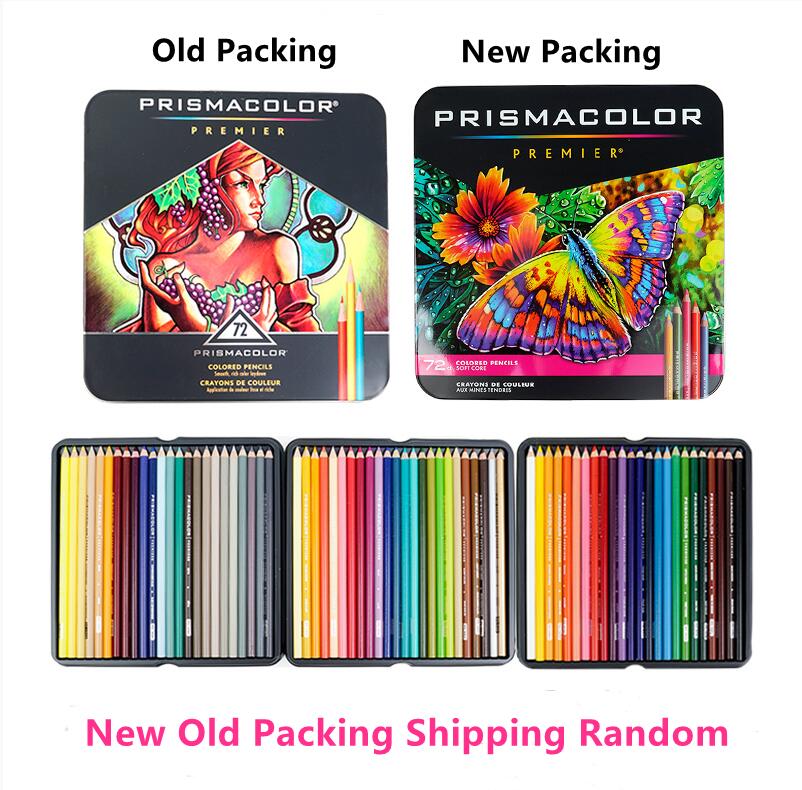 Prismacolor premier 24/36/48/60/72/132/150 väri sanford lapis de cor öljykynä 3.8mm pehmeä ydin prismacolor artistin värikynä