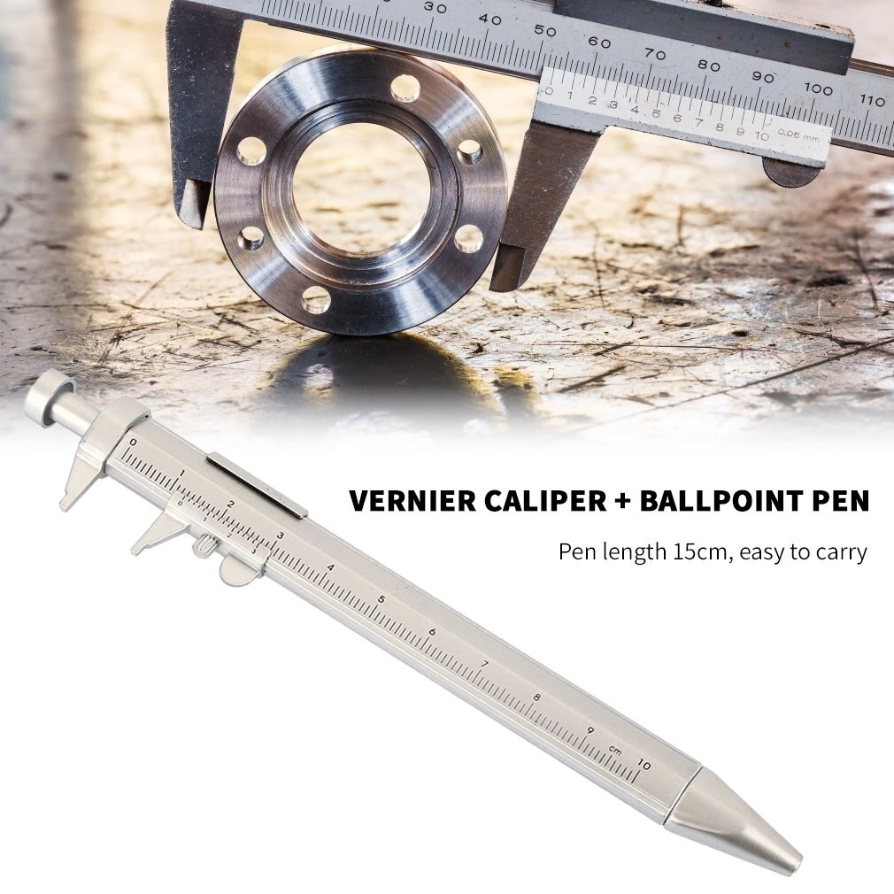 Multifunction Gel Ink Pen Vernier Caliper Roller Ball Pen Stationery Ball-Point Ball-Point 0.5mm Pen Portable Tools