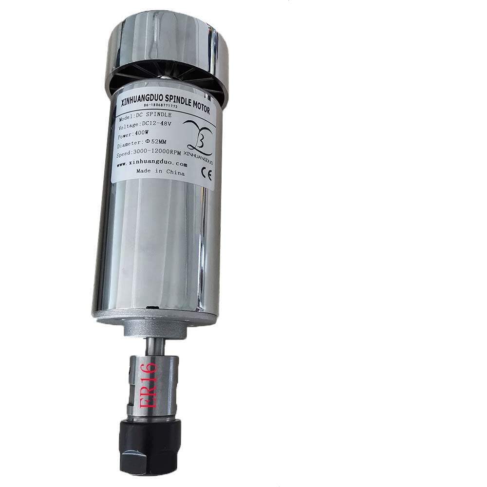 48V 200W/300W/400W/500W Spindel Graveermachine Spindel Motor Air-koeling Spindel Dc Motor Cnc Graveermachine ER11 Of ER16: 400W ER16 Spindle