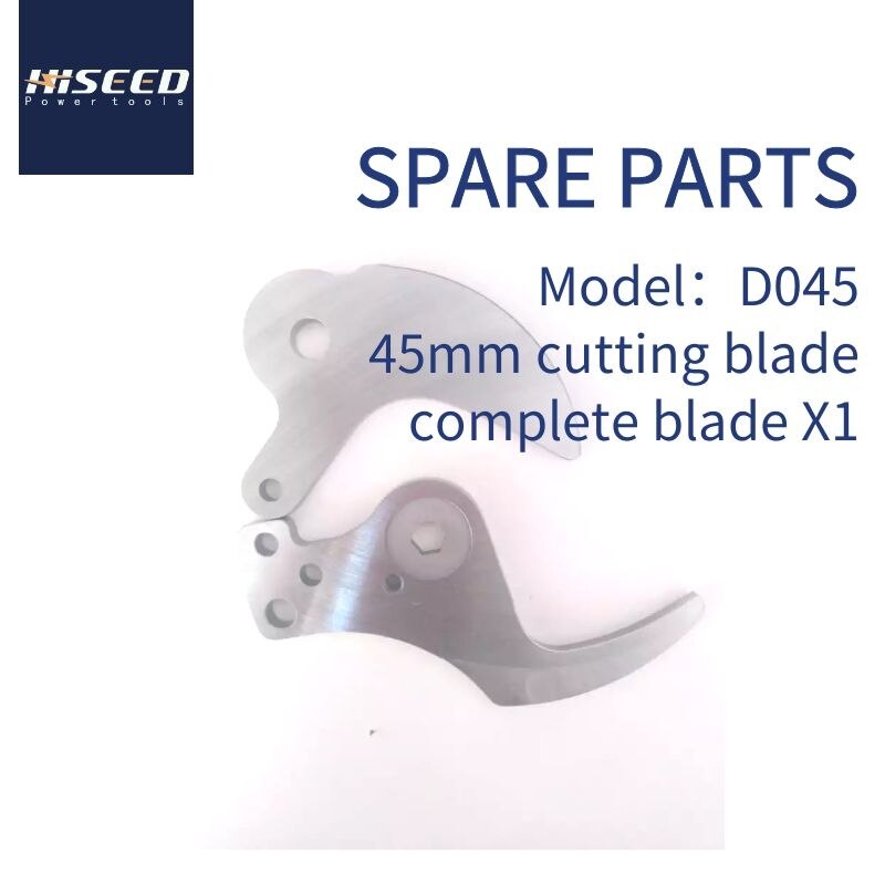 HD045 electric long arm pruning shears dobule cutting size pruner 47mm and 35mm: 45mm complete blades
