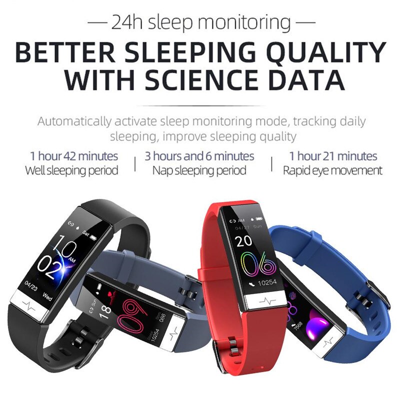 Smart Bracelet Y91 - Wodoodporna IP68 Smartwatch EKG PPG HRV Tętno - Ciśnienie Krwi - Przypomnienie WhatsApp